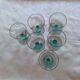 Wine glasses with ouraline feet
