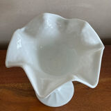Empty cut white opaline