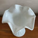 Empty cut white opaline