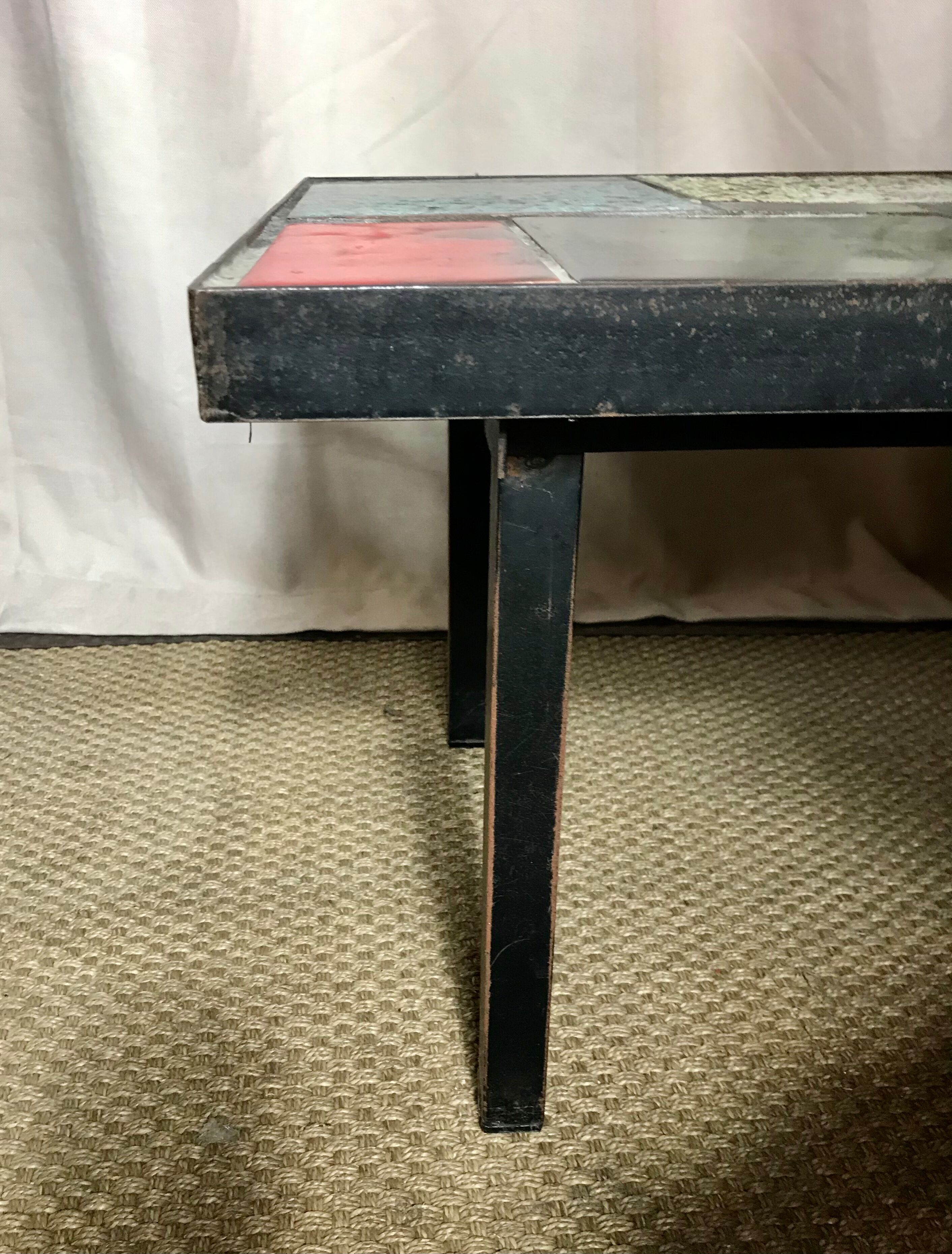 Ceramic coffee table circa 1960