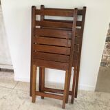 Folding chalet chairs "wood fire"
