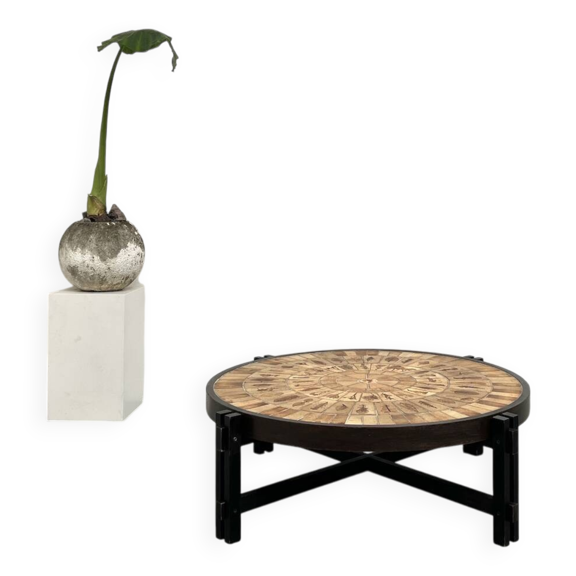 "Les Herbiers" coffee table by Roger Capron
