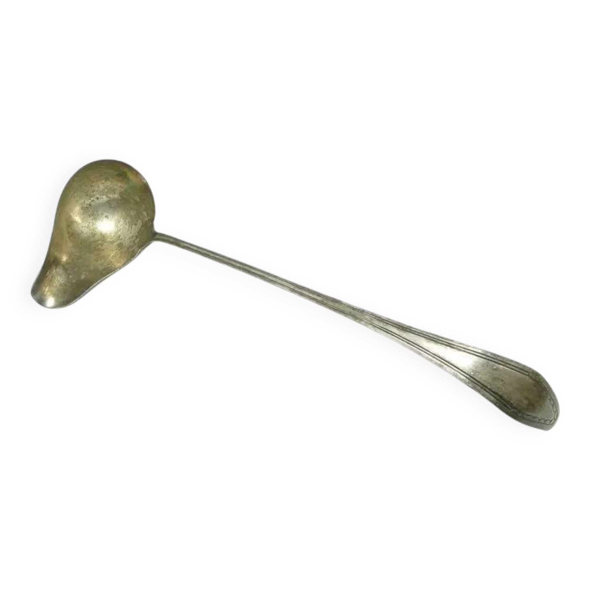 AAM Soup Ladle, Scandinavian Functionalism, Silver-Plated Brass, Denmark