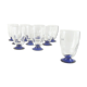 Verres 1930 pieds bleus