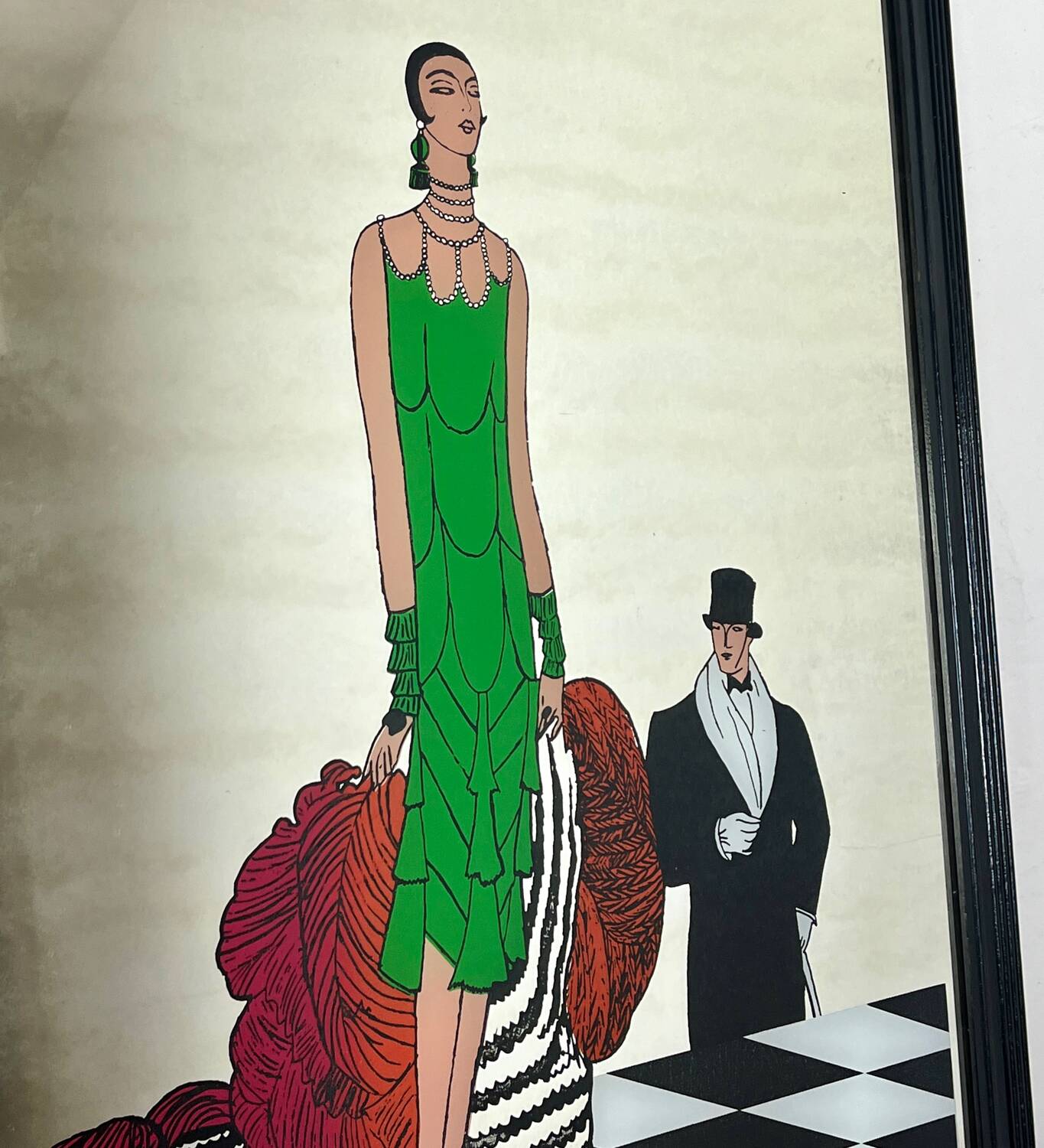 Vogue Magazine Cover 1925 Print, Eduardo García Benito art deco mirror