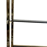 Brass and smoked glass shelf 1970s