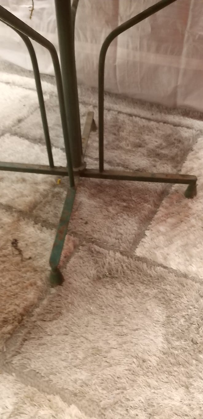 Wrought iron garden table