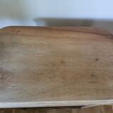 Solid walnut art deco pedestal table