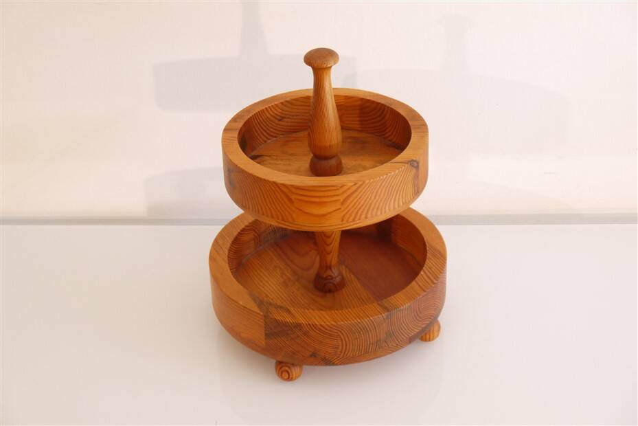 Vintage Scandinavian wooden tray 1960