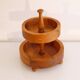 Plateau vintage scandinave en bois 1960