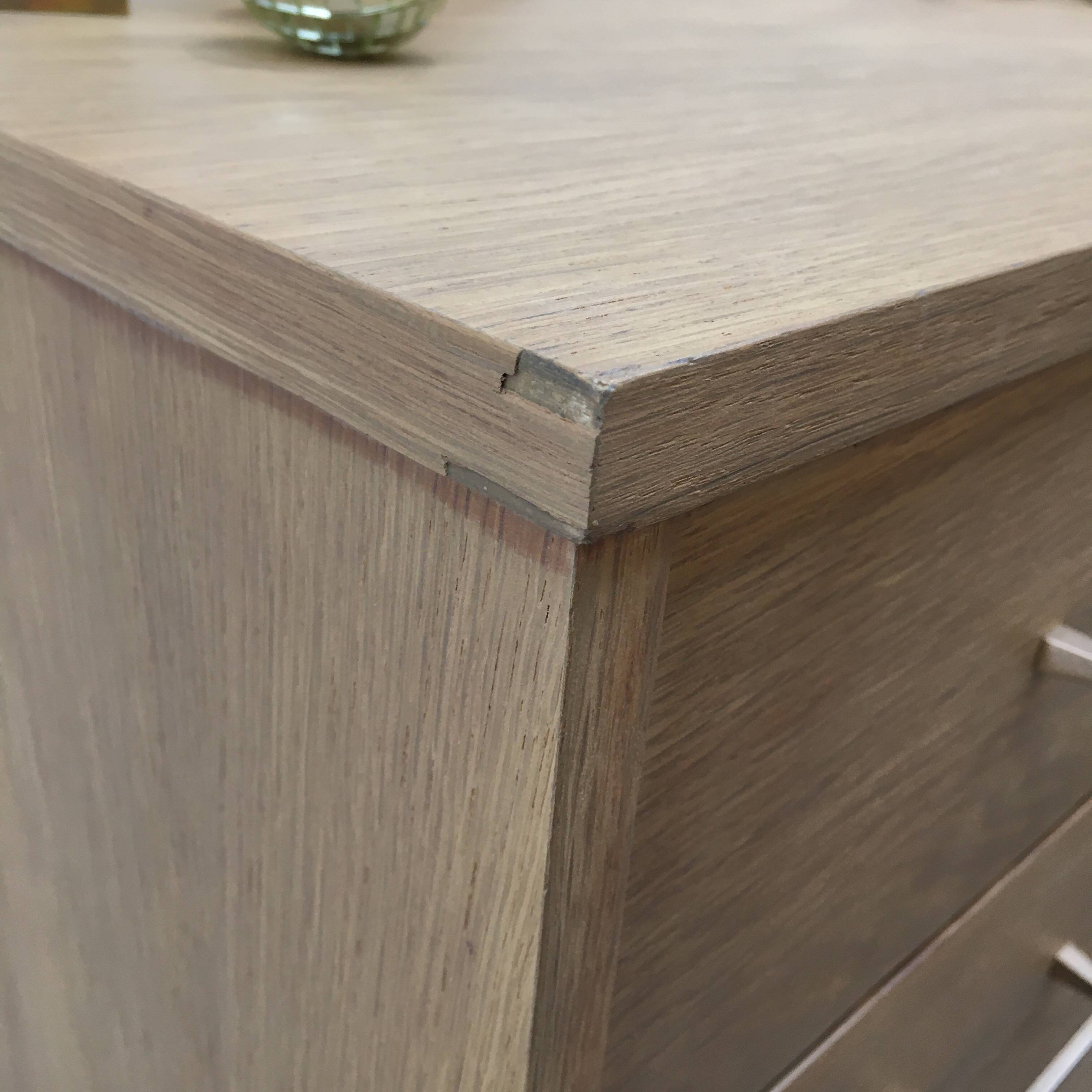 60s light oak chest of drawers