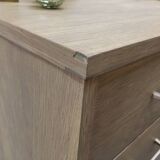 60s light oak chest of drawers