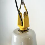 Industrial Grey Enamel Factory Pendant Lamp from Philips, 1960s