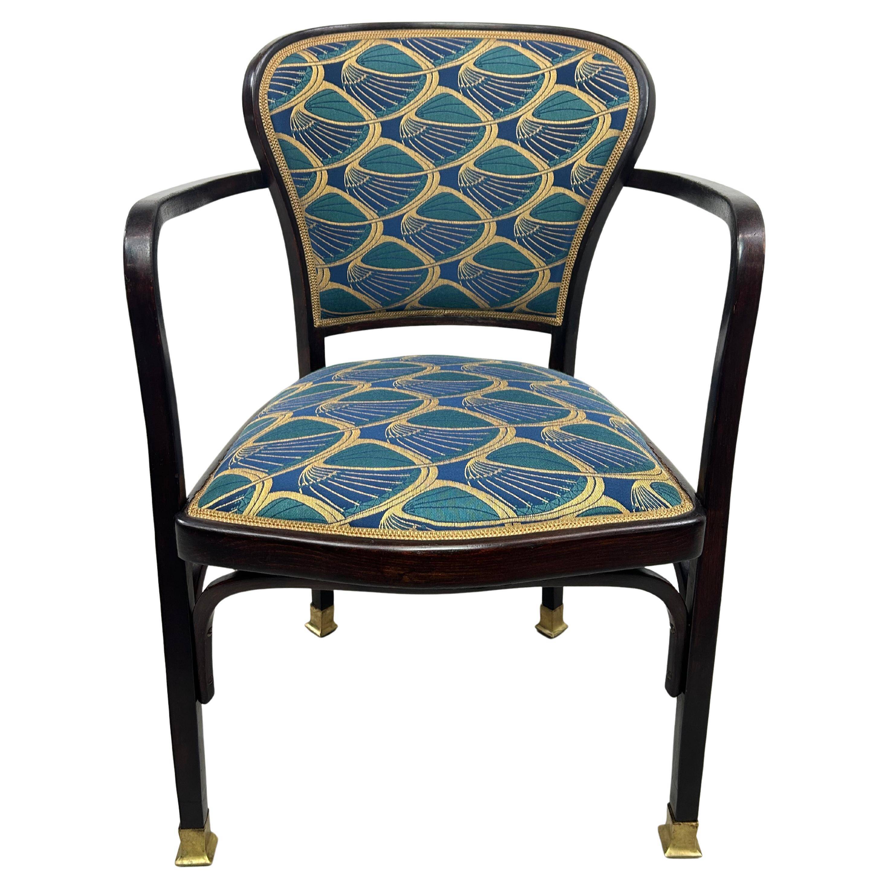 Chaise de bureau Jugendstil no.717 par Gustav Siegel