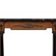 Elegant Italian Console Table, Black Marble Top, 1950s Empire Revival