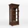 Baroque Style Display Case in Oak, Belgium, 1950s