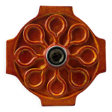 1960s/1970s Ceramic Wall Sconce, Mid-Century Space Age Design