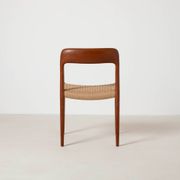 Set of 4 teak dining chairs by Niels Otto Moller, model 75, Denmark, 1960s.