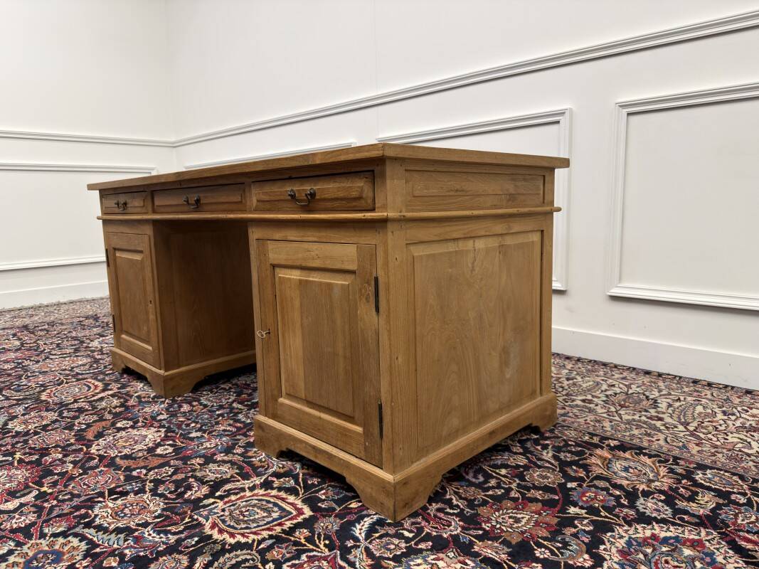 Bureau en teck classique anglais