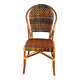 1950s-1960s handcrafted "Bistro Riviera" rattan chair