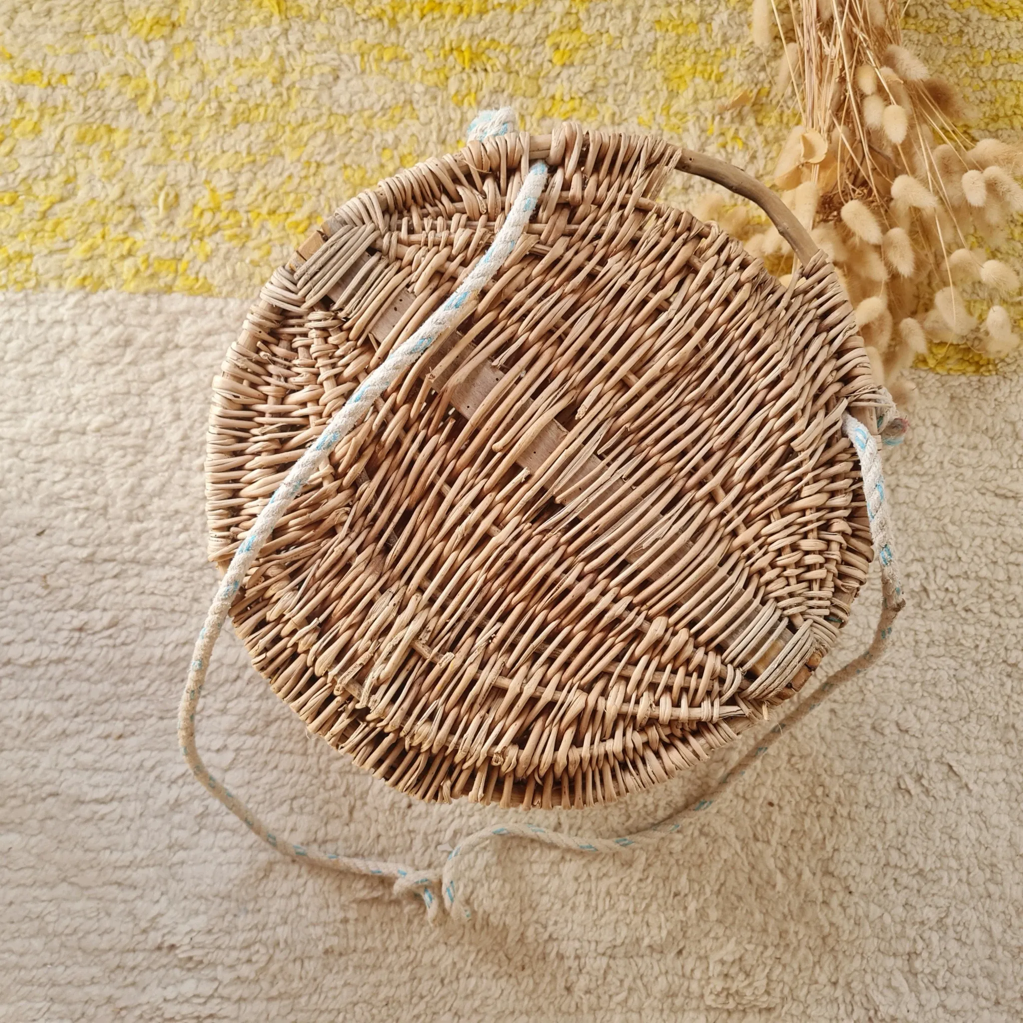 Old Woven Willow Fishing Basket