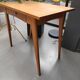 Wooden desk or table with compass legs
