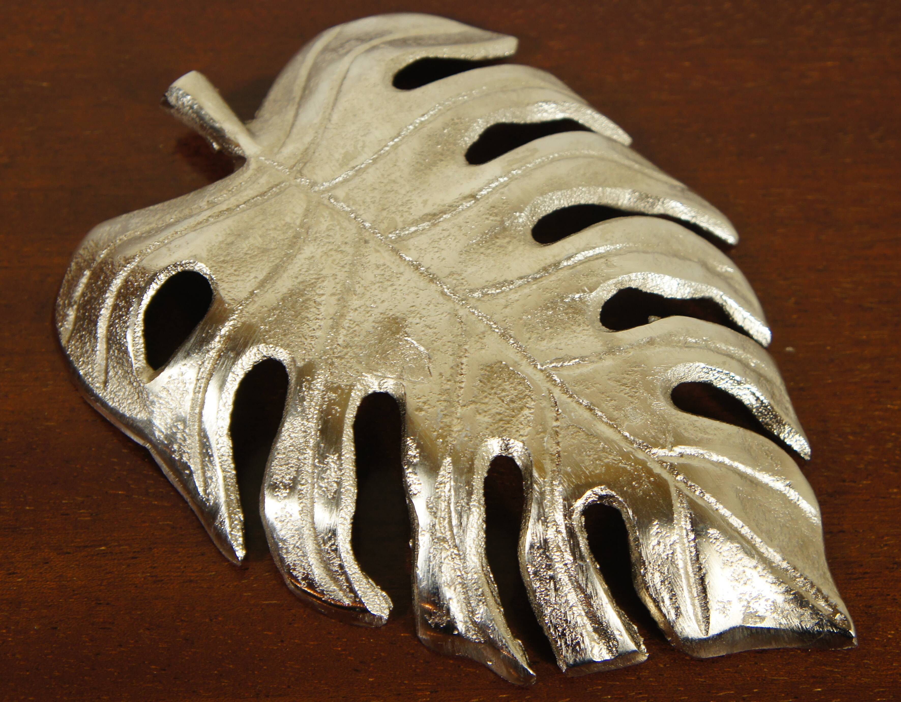 Empty pocket "sheet" in silver metal
