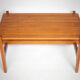 Table basse bois bois à lattes, décoration intérieur