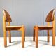 Chaises de salle à manger vintage en bois de pin - années 1980 - lot de 6