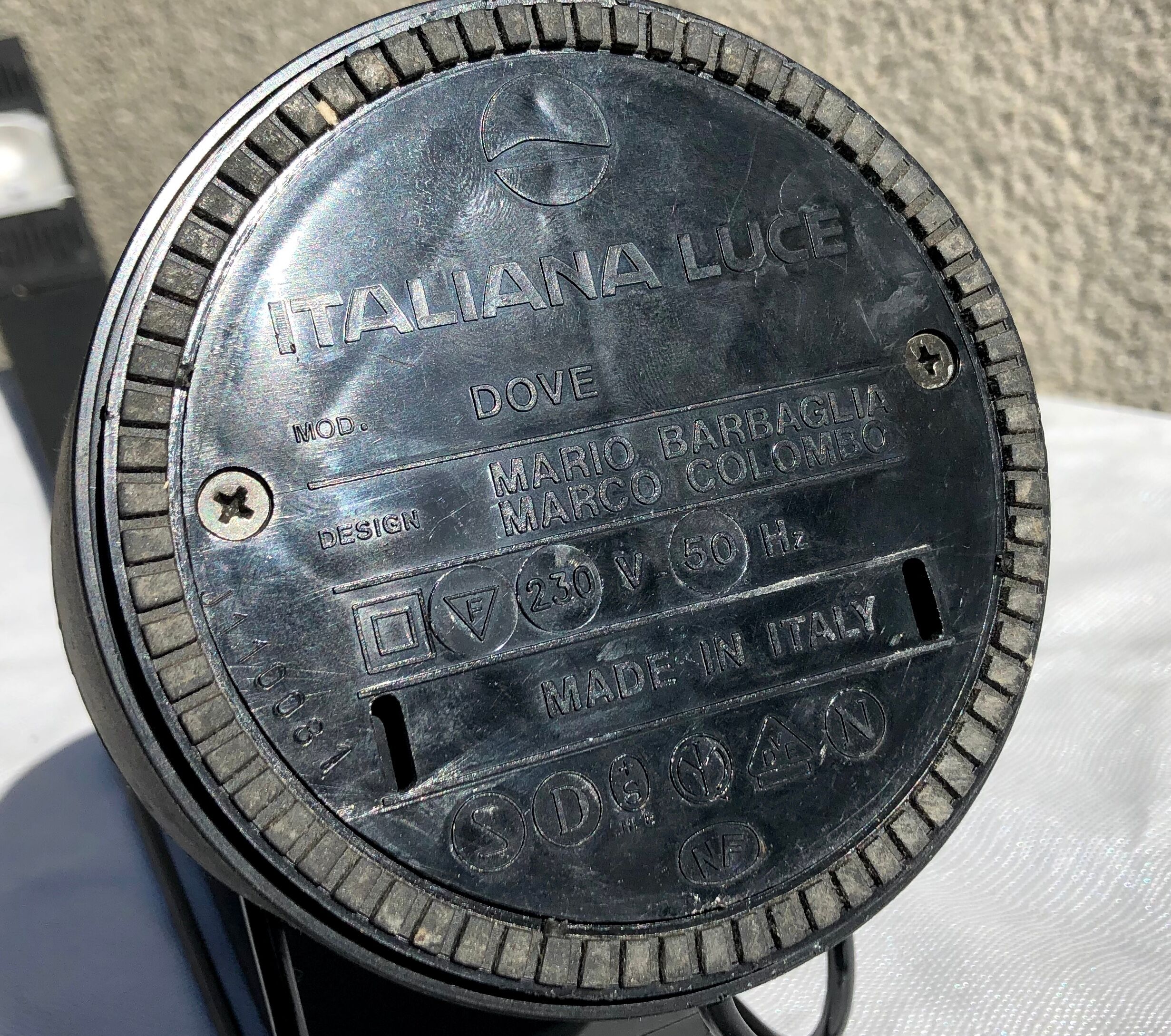 Office lamp Dove design Mario Barbaglia - Marco Colombo italianaluce vintage 80