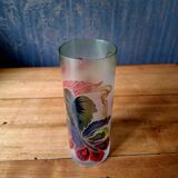 Vase en verre émaillé Art Déco