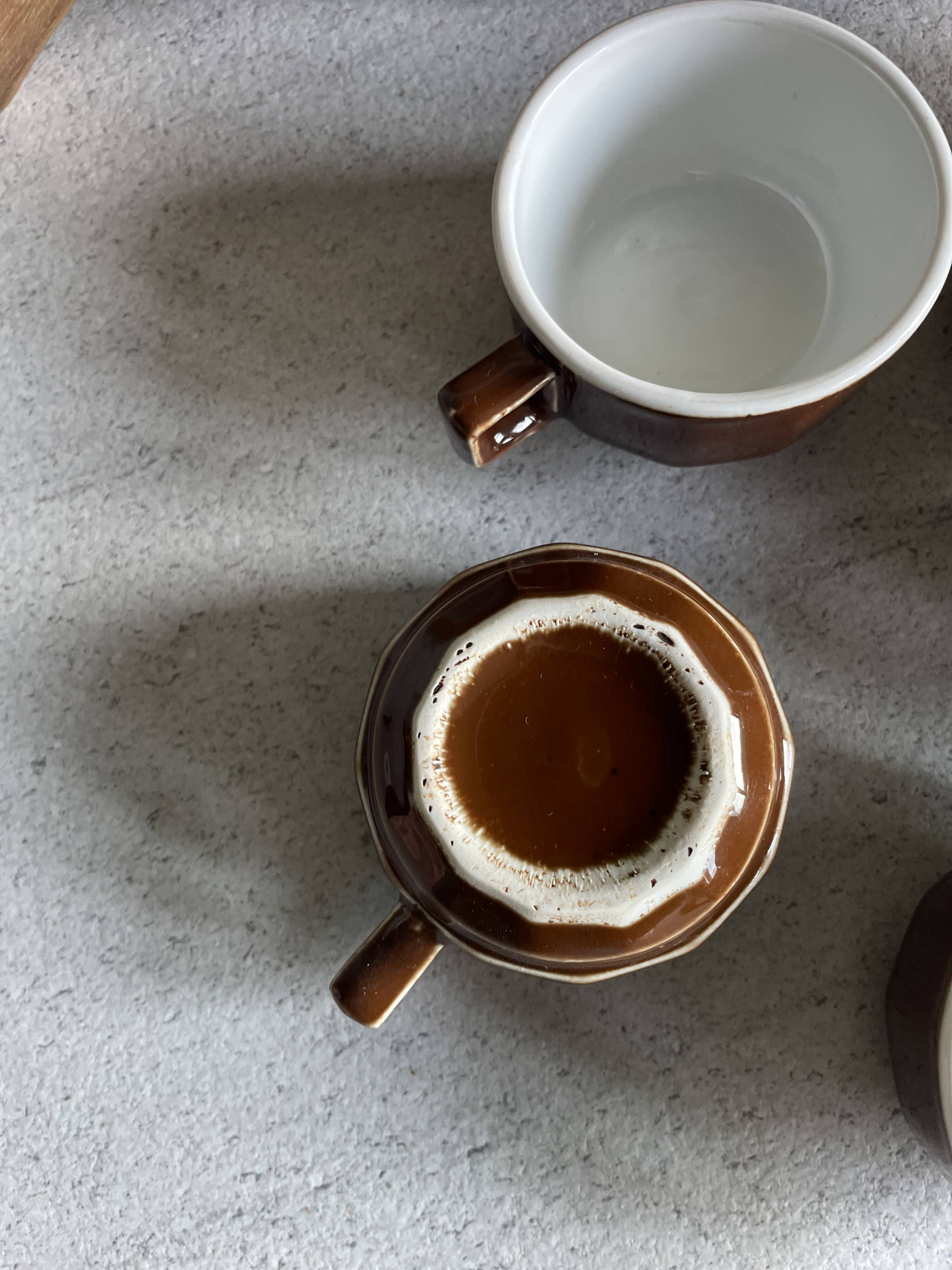 X5 brown bistro cups