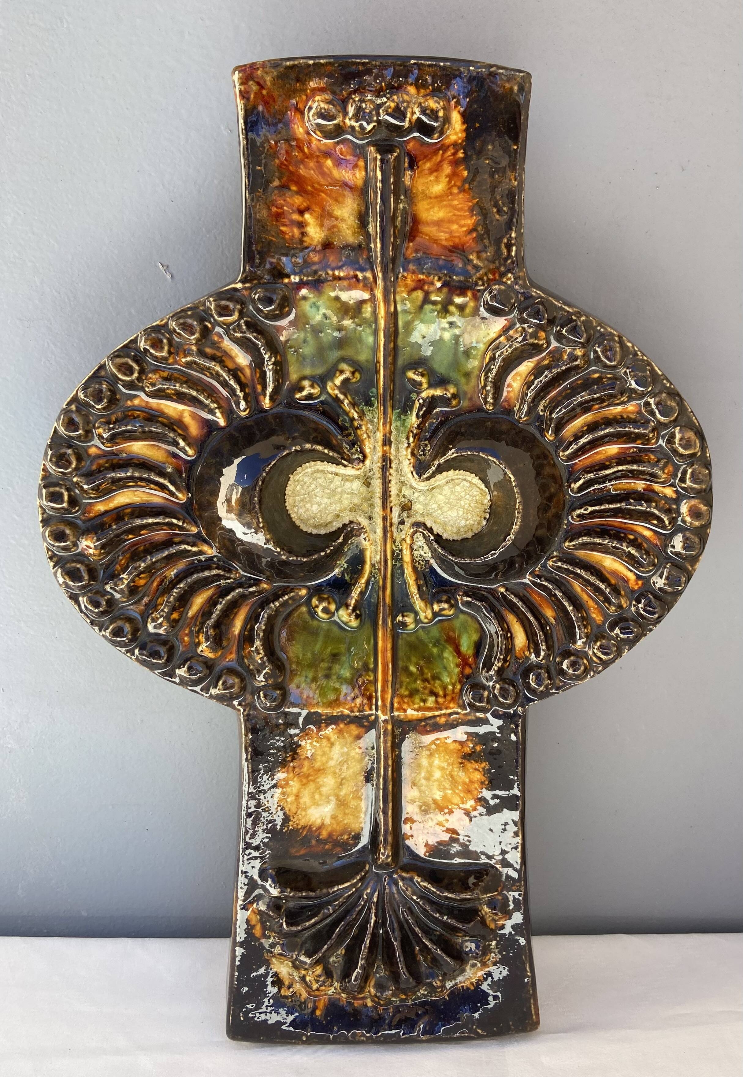 60s ceramic wall owl