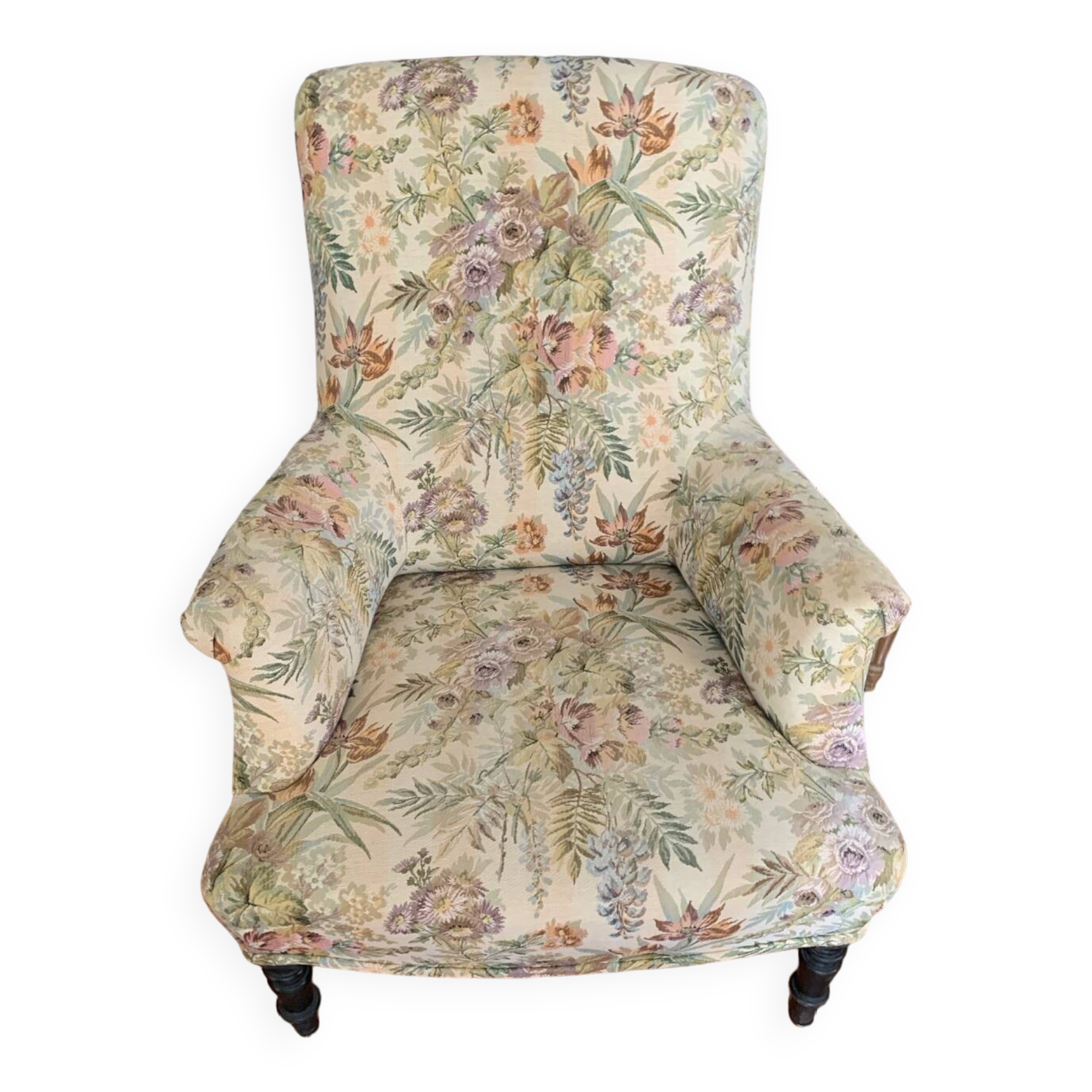 Chic bohemian floral armchair