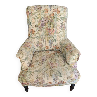 Fauteuil chic bohème floral