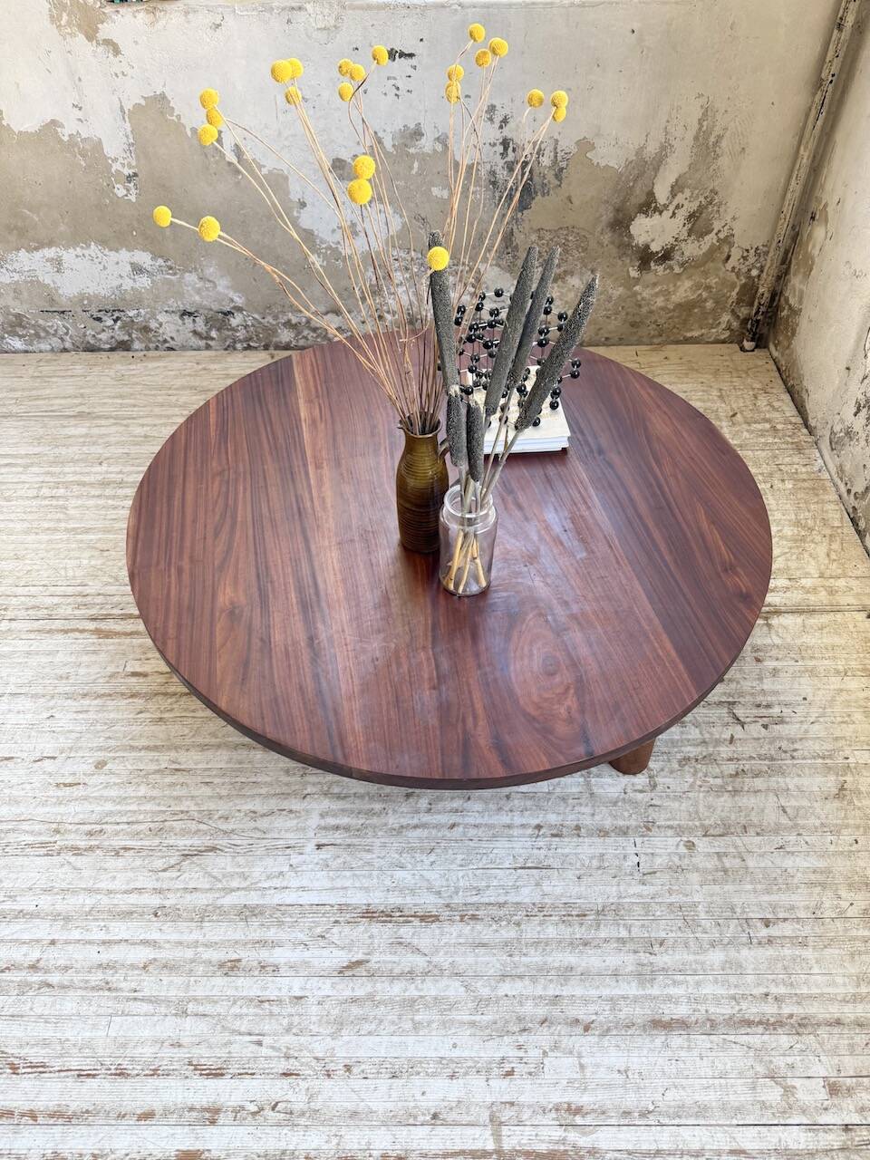 50s round tripod coffee table