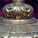 Table lamp in spelter and onyx