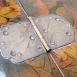 Vintage wood and metal chest