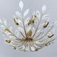 Large Vintage Floral Pendant Light , 1950s