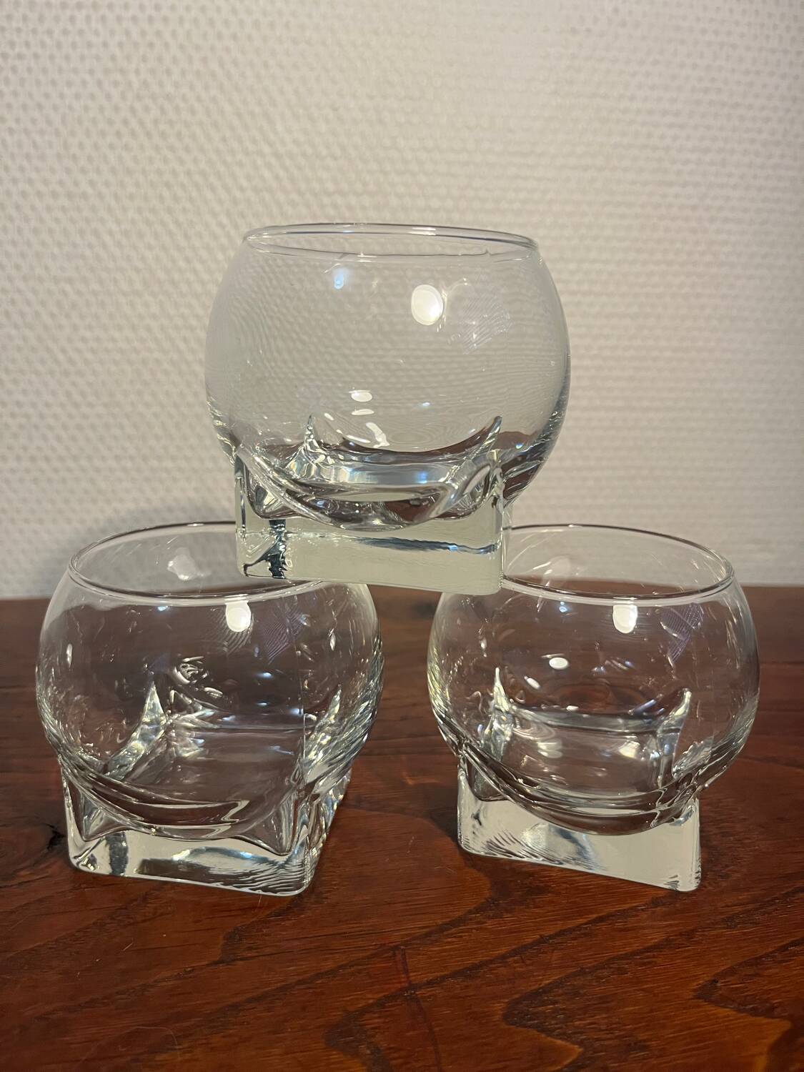 Designer ice cube glass
