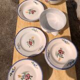 Magnificent antique Digoin & Sarreguemines dinnerware set – 25 pieces