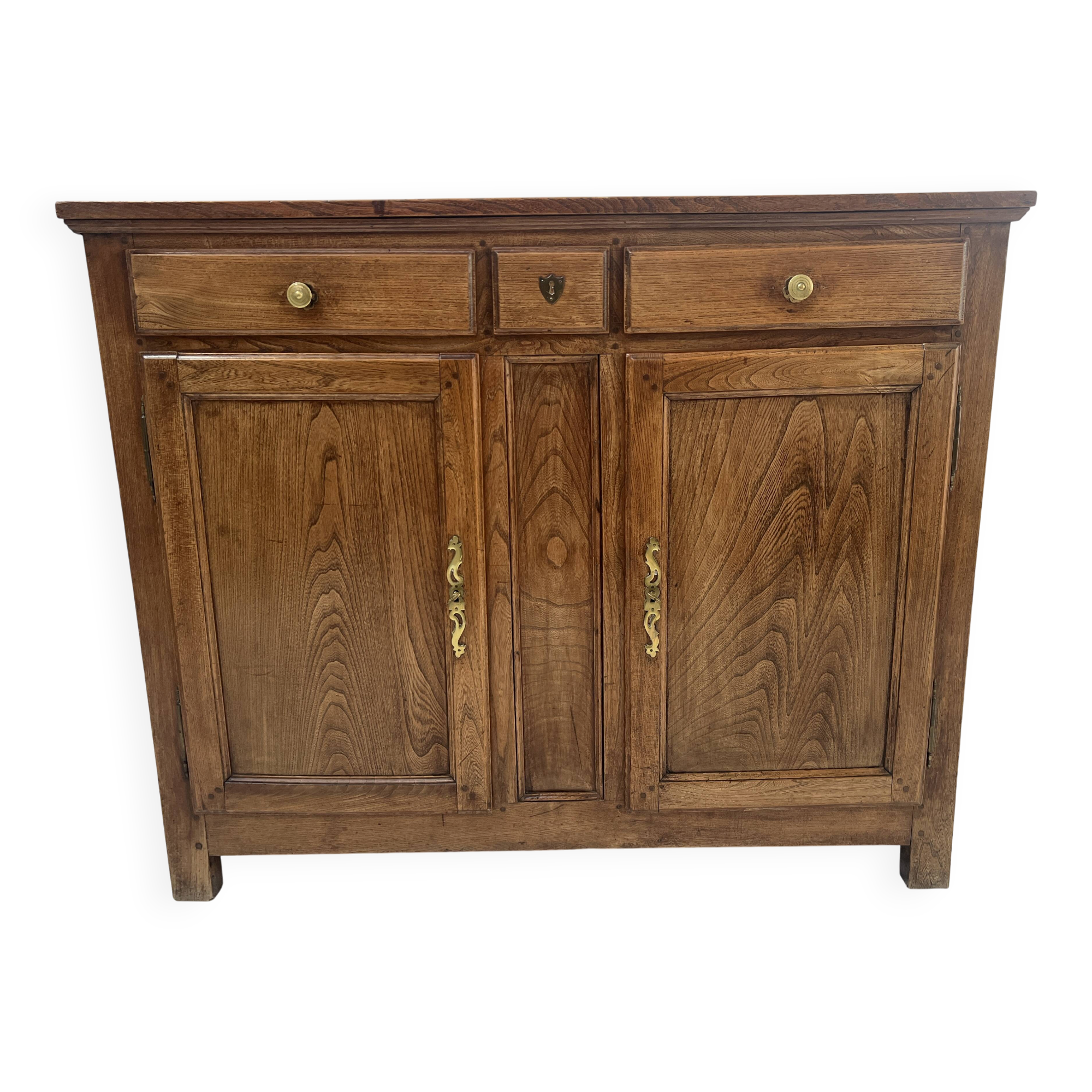 19th-century solid ash Parisian buffet