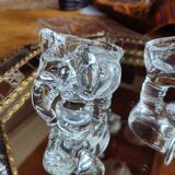Pairs empty pockets / ashtray elephants crystal valves