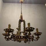 Italian tole chandelier, 1940s