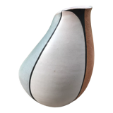 Old ceramic vase around 1970 original form signed below