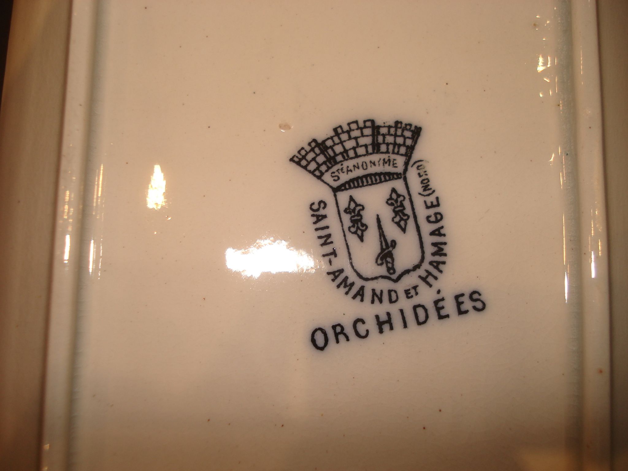 Nécessaire de toilette en faience, vintage 19°