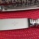 Set of 12 small knives in silver metal and stainless steel from the Ravinet d'Enfer Paris brand