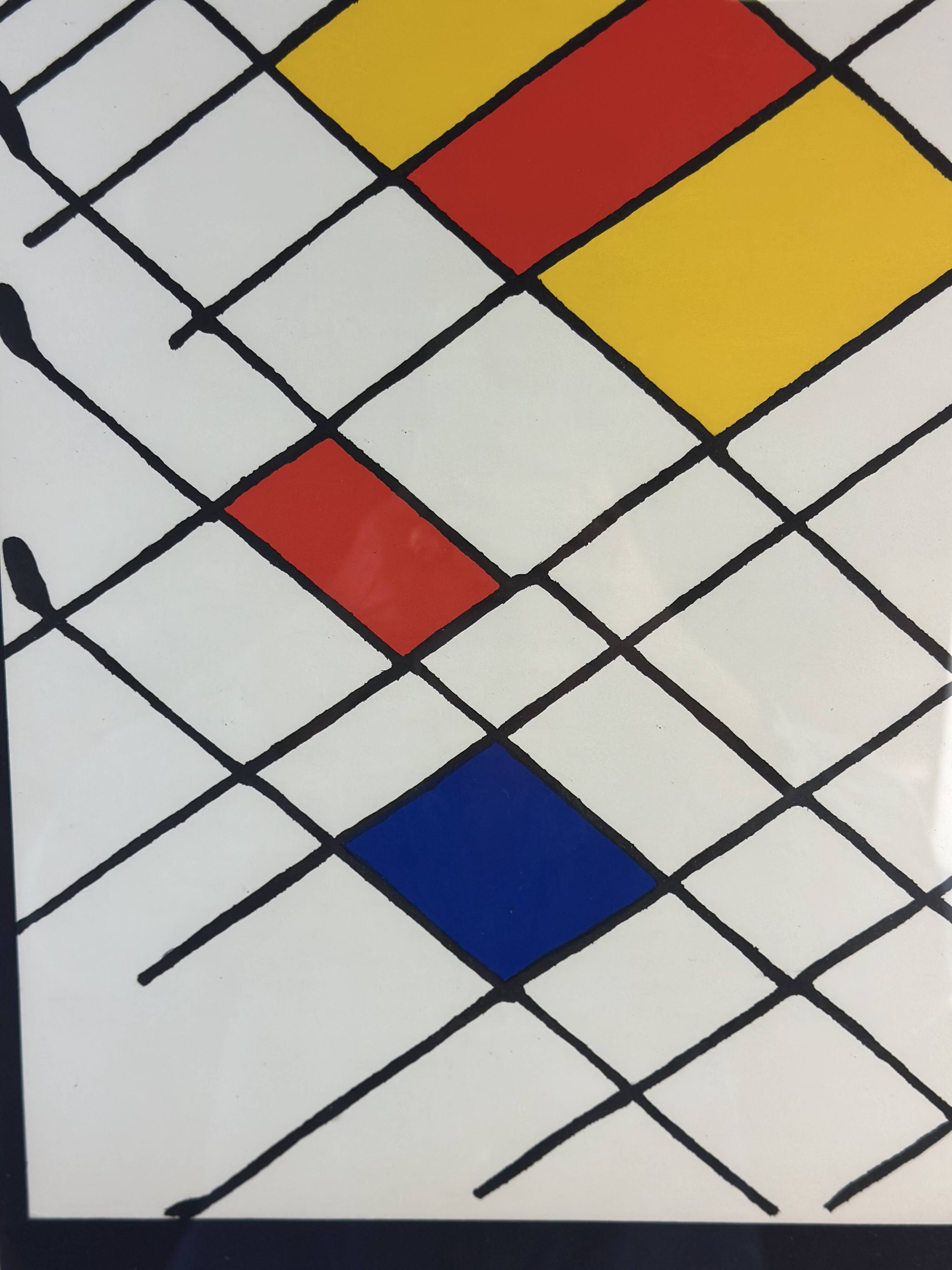 Original lithograph "Checkerboard" by Alexander Calder - Behind the Mirror No. 1