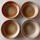 4 Montgolfier stoneware calotte plates