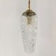 Vintage pressed glass pendant lamp